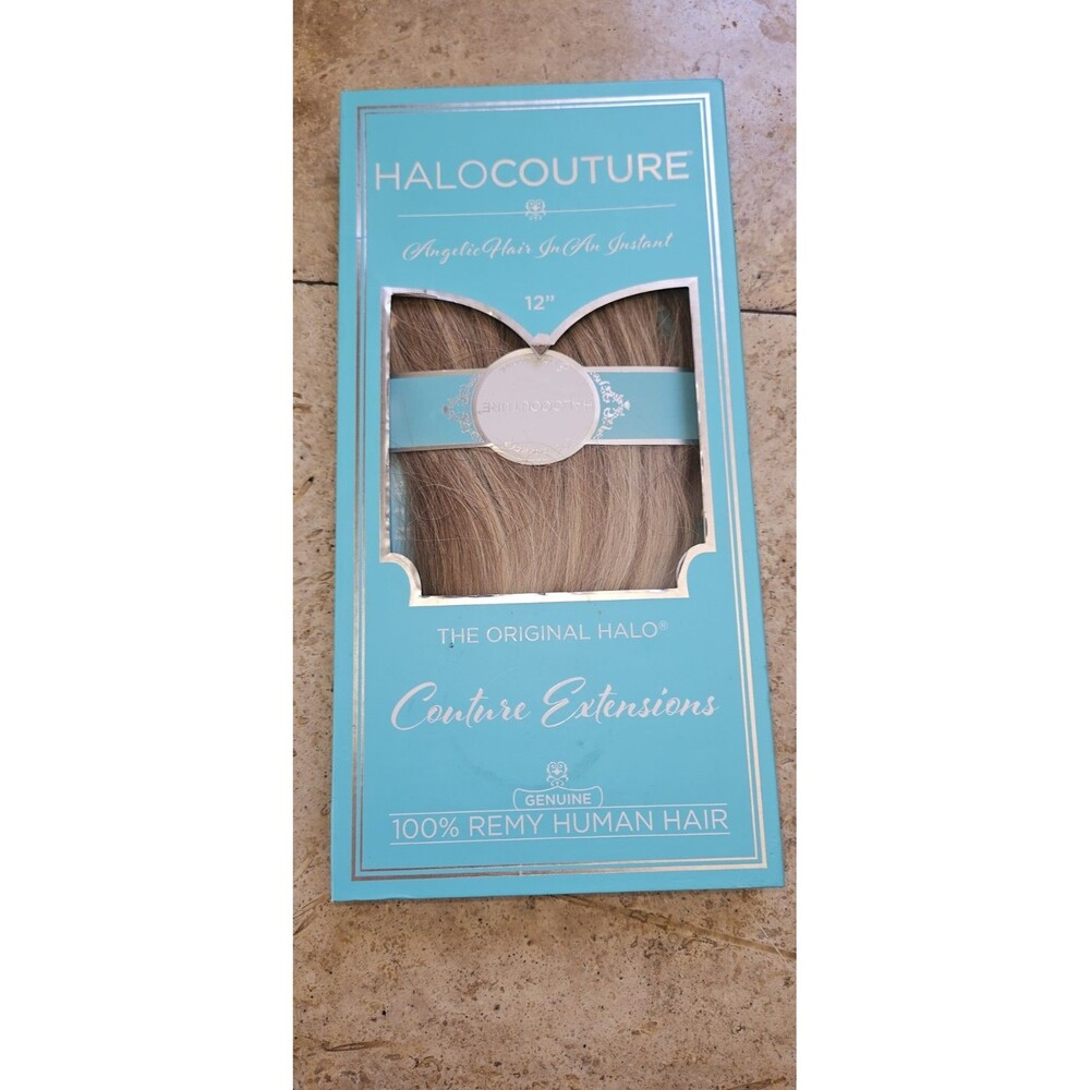 HaloCouture 12" Color #882 Halo Couture Hash Blond With Cool Highlights Straight